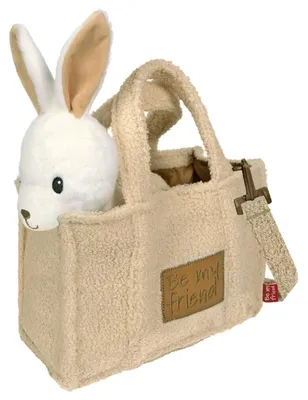 Obrázek produktu pro Plyšová hračka králíček + taška, 28 cm