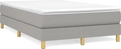 Produktbild von vidaXL Boxspringbettgestell Hellgrau 120x200 cm Stoff