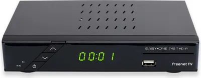 Produktbild von Sky Vision EasyOne 740 HD IR, Terrestrisch, Full HD, DVB-T, DVB-T2, Schwarz, Digital, 1 Signalempfänger