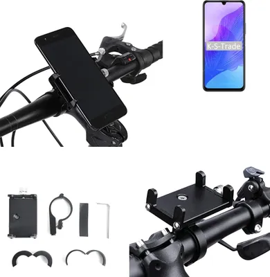 Produktbild von K-S-Trade Handyhalterung für das Fahrrad kompatibel mit Huawei Honor 30 Lite Halter Lenkstange Fahrradhalterung Motorrad Bike Mount Befestigung