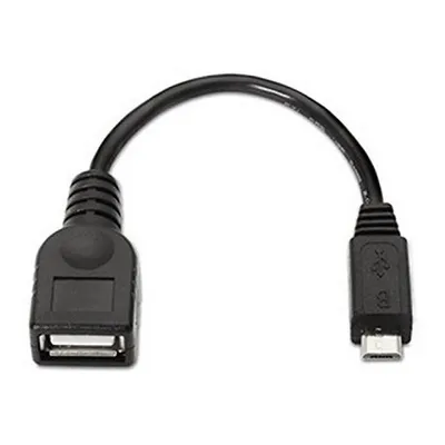 Produktbild von USB 2.0 A zu Micro USB-B-Kabel NANOCABLE 10.01.3500 15 cm Schwarz