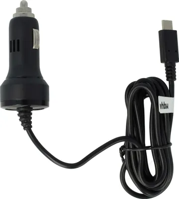 Produktbild von vhbw Autoladekabel USB C 12V Zigarettenanzünder Adapter 2,4 A für Smartphone, GPS, Mp3-Player, Navi Schwarz 150 cm
