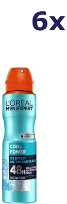 Produktbild von 6x L'oreal Men Expert Deo Spray 150 ml Cool Power