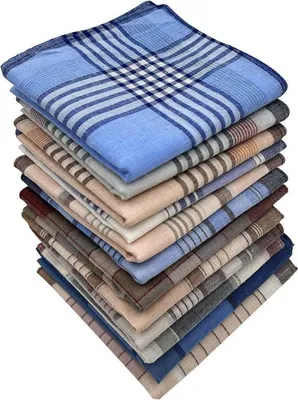 Produktbild von Famanu Taschentücher Herren Premium Baumwolle - 12er Set