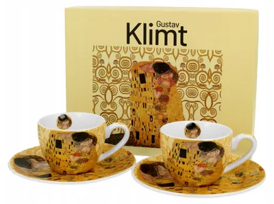 Produktbild von Duo The Kiss Ecru Espresso-Tassen mit Untertassen