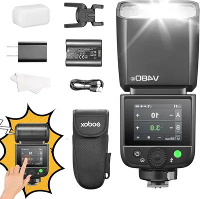 Productafbeelding van Camera Flitser - Speedlite Lamp - Portret Fotografie - Draadloos Systeem - GN50 - Zwart