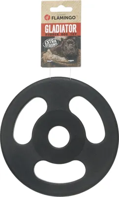 Image de Jouet pour chien Flamingo, modèle Gladiator, frisbee noir, taille S