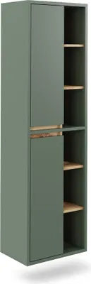 Produktbild von Hochschrank Vicco Viola Grün/Anthrazit 50 x 170 cm mit offenen Regalen, Model 55153