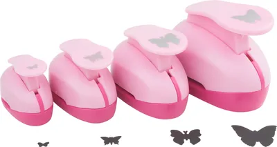 Produktbild von VBS Motivlocher "Schmetterling", 4er-Set