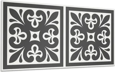 Produktbild von Muster Mit Eleganten Motiven – Selbstklebende Fliesen – Wandverkleidung – Wandpaneel – PVC Fliesen – Vinylflisen – PCV Flisen – Selbstklebend – Wanddeko – 120 x 60 cm