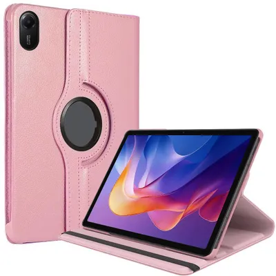 Image de Coque pour Xiaomi Redmi Pad 2, Protection Antichoc Anti-Rayures avec Support Rotatif - Rose