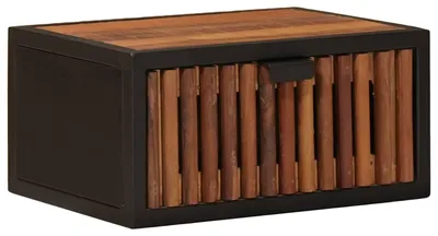 Obrázek produktu pro Ručně vyrobený noční stolek, přírodní design, rozměry 40 x 30 x 20 cm