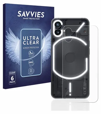 A product shot of a phone screen protector packaging and the screen protector itself placed on a phone.
