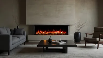 Produktbild von Elektrokamin AFLAMO Superb 3D 160 - Ultra-realistische Flammenoptik - Einbaukamin - 160x65x35 cm - Dekorativer LED-Elektrokamin mit Heizfunktion 750/1500 W
