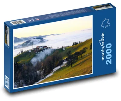 Produktbild von Puzzle 2000 Bauernhof in der Berglandschaft - martinpuzzle