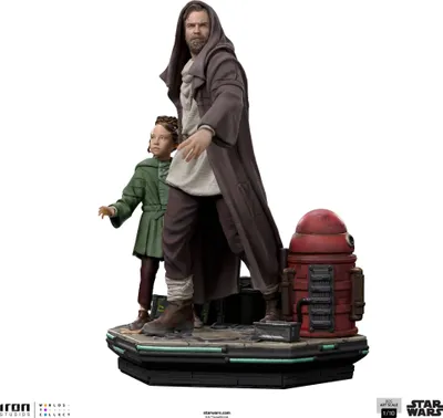 Zdjęcie produktu dla Star Wars: Obi-Wan Kenobi Deluxe Art Scale Statue 1/10 Obi-Wan & Young Leia 20 cm