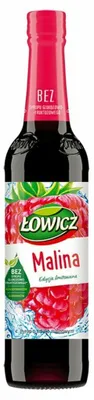 Produktbild von Łowicz | Himbeersirup | ohne Glukose-Fruktose-Sirup | 400 ml