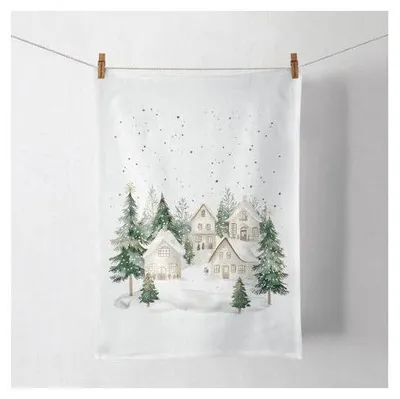 Productafbeelding van Ambiente theedoek – Sneeuwhuizen