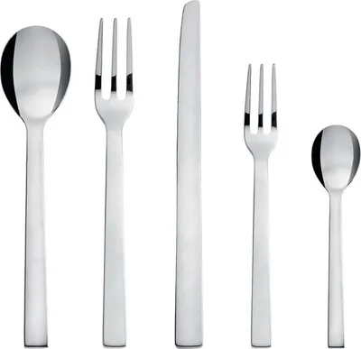Image de Ensemble de couverts Alessi "Santiago", 5 pièces (Numéro d'article : DC05S5, EAN : 8003299969463)
