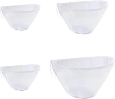Image de 4 toiles filtrantes réutilisables en nylon pour la cuisine et le café
