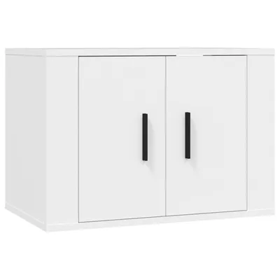 Image de Meuble TV mural Blanc 57x34,5x40 cm