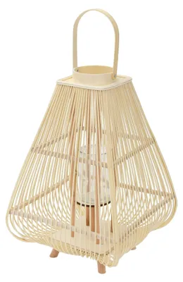 Productafbeelding van Solidchoice - Grote Bamboe Lantaarn H 73,5 cm voor Binnen en Buiten