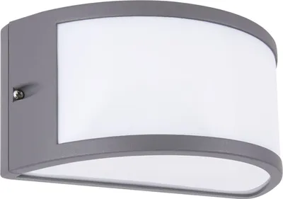 Immagine prodotto di Applique da esterno Alluminio L: 25 cm IP54 Grigio scuro Bianco E27 Lampada da esterno a parete