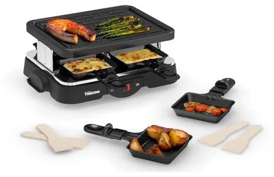 Image de Grill à raclette Tristar pour 4 personnes, 4 poêlons, 500 watts, RA 2949