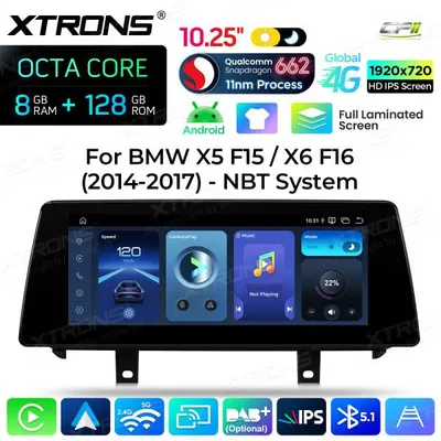 Obrázek produktu pro Xtrons QBBH14NB12X5N, Android autorádio pro BMW X5 F15, X6 F16, systém NBT, 10,25 palců