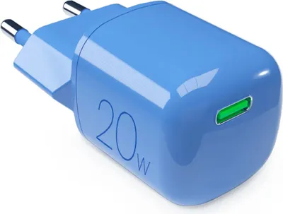 Produktbild von USB-C GaN 20W Netzladegerät - blau