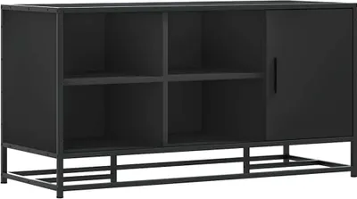 Obrázok produktu pre vidaXL Lavica na topánky čierna 100x40x53,5 cm Materiál na báze dreva a kovu