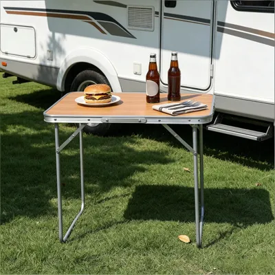 Produktbild von Campingtisch klappbar – Ultra-leichter Klapptisch aus Aluminium, tragbarer Mehrzwecktisch für Outdoor, Picknick & Angeln