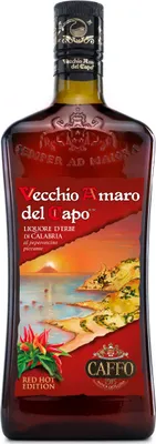 Produktbild von Vecchio Amaro Del Capo Red Hot Edition Kräuterlikör, Spirituose, Alkohol, Flasche, 35 %, 700 ml, 001/APIC-8