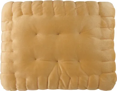 Produktbild von Butterkeks Kissen Keks Plüsch Dekokissen Sofakissen Zierkissen 40 x 30 cm