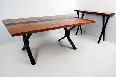 Produktbild von Maßanfertigung Tisch Epoxidharz Epoxy Fluss Echtes Holz Preis 1qm Tische Resin