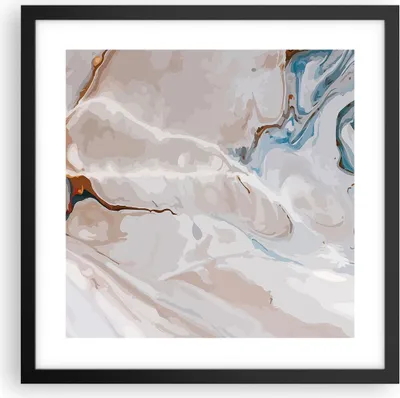 Produktbild von Gerahmtes Poster - Schwarzer Rahmen - Abstraktion modern - 40x40 cm - Wand Bild - Wanddeko - Wandbilder - Kunstposter - Wandposter - Bilderrahmen - Bilder - Kunstdruck - Wandbild - P2BAC40x40-4050