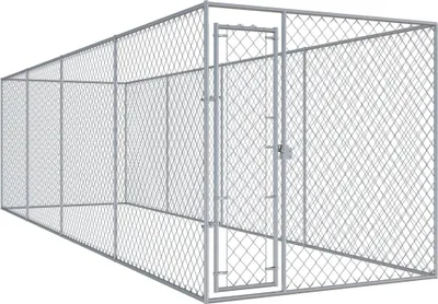 Image de Chenil d'extérieur pour chiens 760x192x185 cm