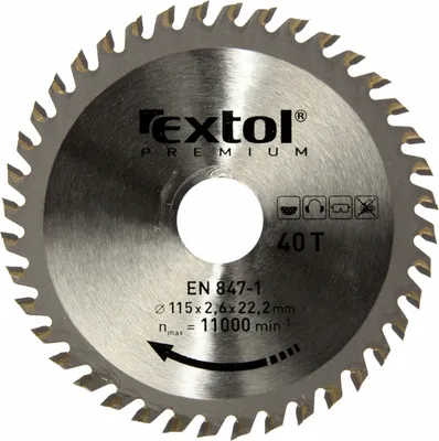 Zdjęcie produktu dla Brzeszczot Extol z ostrzami SK, 115 x 1,3 x 22,2 mm, 40 zębów