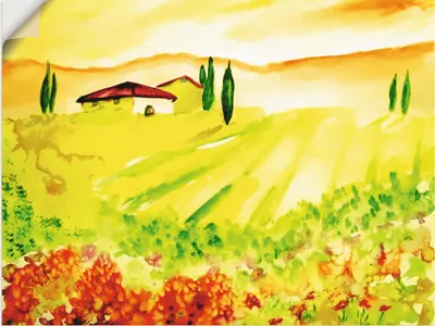 Produktbild von ARTland Wandbild, selbstklebend Licht der Toskana Größe: 40x30 cm