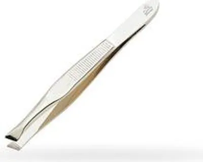 Produktbild von Premax Optima Classica Augenbrauen Pinzette - 7,8cm - Schrägspitze - Hochwertiger Edelstahl, Italienische Herstellung