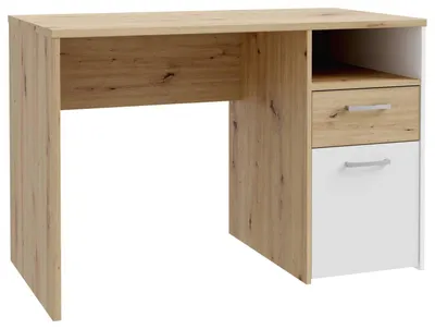 Produktbild von Schreibtisch Jugendschreibtisch CULGOA in Artisan Eiche und Weiß