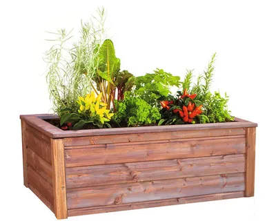 Obrázek produktu pro Vyvýšený záhon 100 x 64 x 36 cm dřevěný kaštan