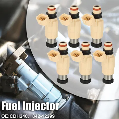 Image de 6 pcs CDH240 MR507252 69J137610000 Injecteur pour Mitsubishi Lancer 2002-2003 Essence Buse Carburant