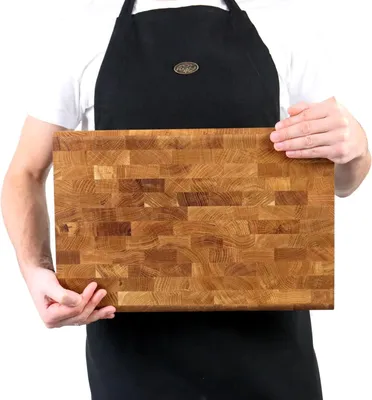 Produktbild von Schneidebrett Eichen- und Fichtenholz 45 x 30 cm, Küchenbrett