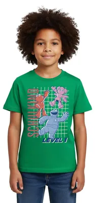Produktbild von Spreadshirt Mecha Builders Team Schulkind Level 1 Kinderhelden Kinder T-Shirt, 110/116 (5-6 Jahre), Kelly Green