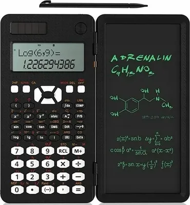 Immagine prodotto di Calcolatrice scientifica da ufficio per la scuola con blocco note, 349 funzioni