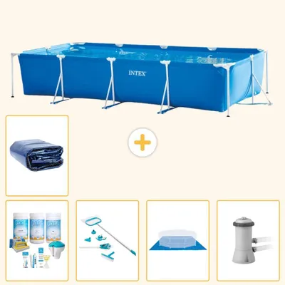 Immagine prodotto di Piscina fuori terra rettangolare - 450x220x84 cm - 6 pezzi - Modello S20076