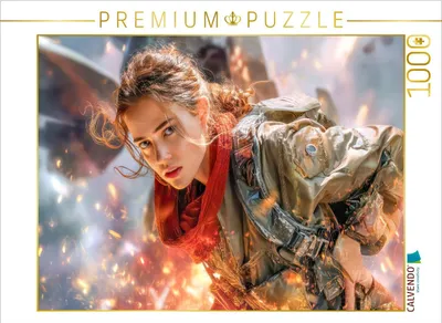 Produktbild von CALVENDO Puzzle Waghalsige Pilotin | 1000 Teile Lege-Größe 64x48cm Foto-Puzzle für glückliche Stunden