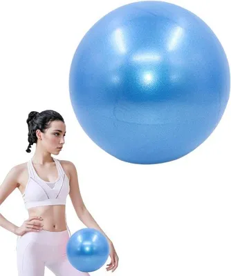 Produktbild von Pilatesball 25 cm - weiches Yogabal - Gymnastikball - Oefenball klein - Barstbestendig - antislip - Fitnessball - für Pilates, Yoga, Fitness, Core Training, Fysiotherapie - blauw