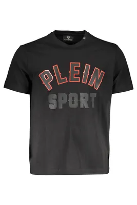 Produktbild von Sportliches Herren-Kurzarmshirt Schwarz mit Print & Rundhalsausschnitt